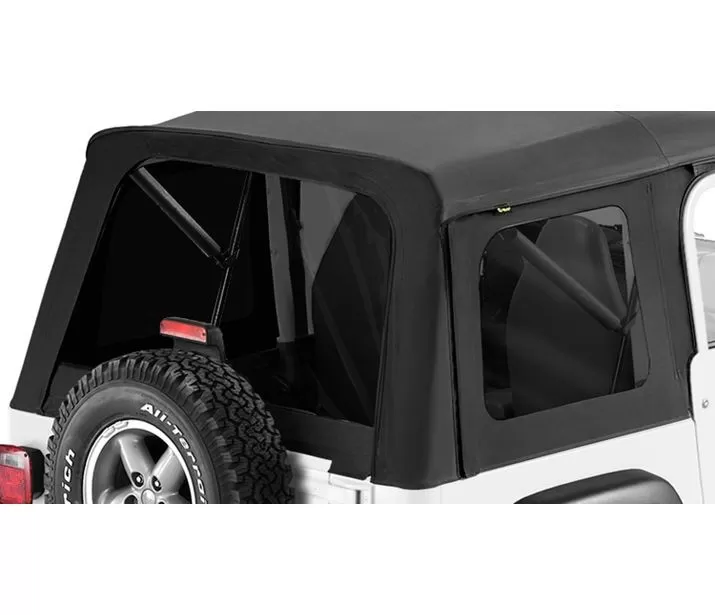 Bestop Black Denim Tinted Window Kit for Supertop Classic Jeep CJ-7 | Wrangler 1976-1995 - 58599-15
