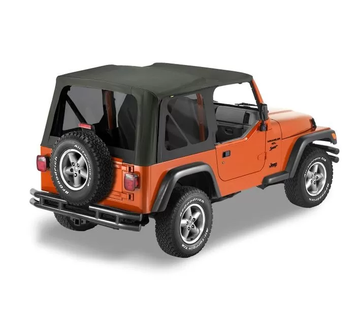 Bestop Black Diamond Sailcloth Replace-a-Top Tinted Windows Jeep Wrangler 2003-2006 - 79141-35