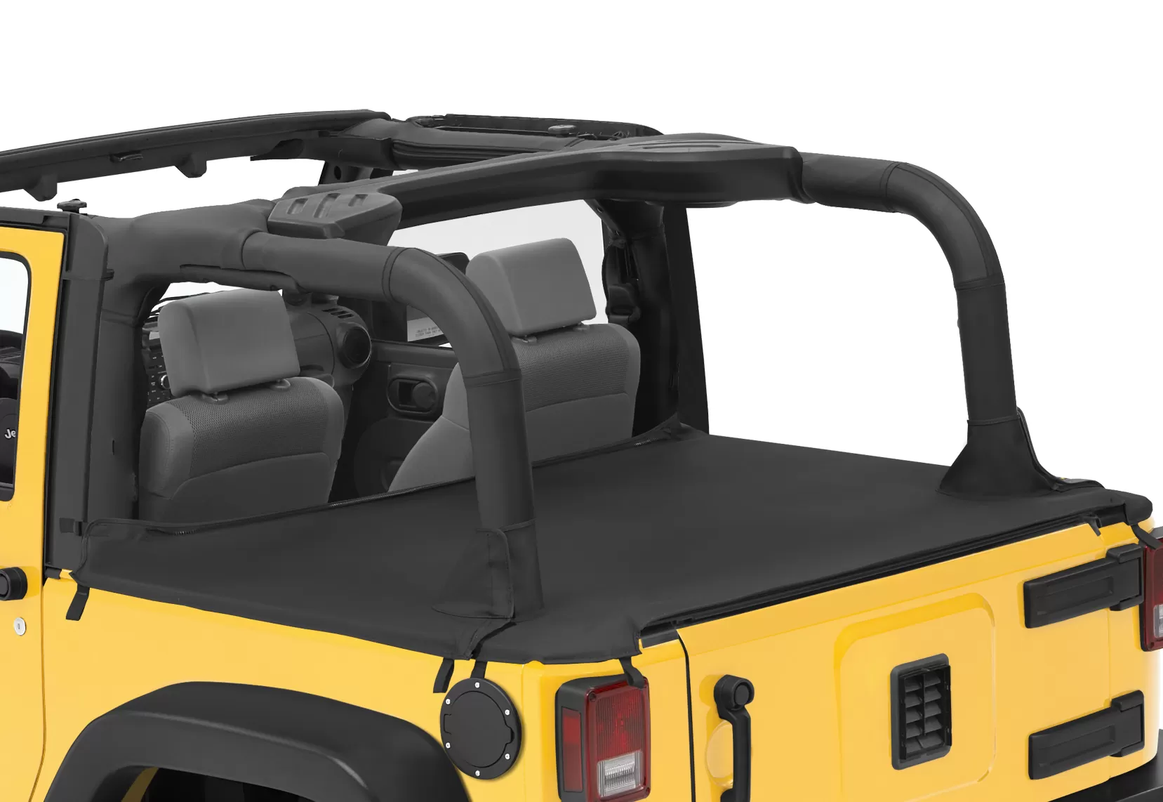 Bestop Black Diamond Soft Top Duster Deck Cover Jeep Wrangler 2-Door 2007-2018 - 90033-35
