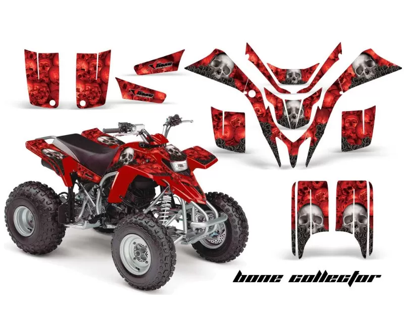 AMR Racing ATV Graphics Kit Quad Decal Wrap BONES RED Yamaha Blaster YFS200 88-05 - YAM-BLASTER 200-BC R