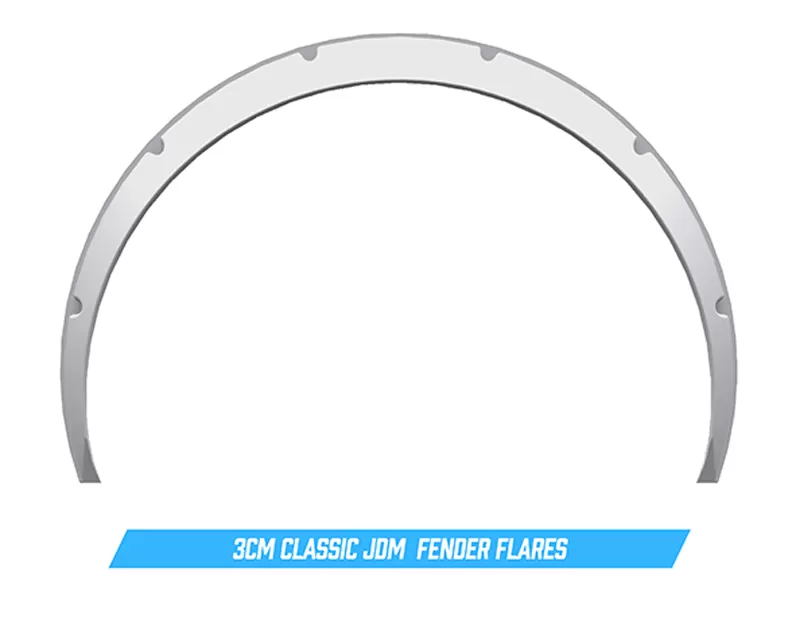 Clinched Flares Classic 3cm Universal Fender Flares - Cl3