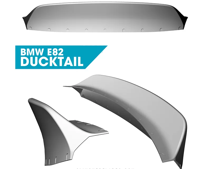 Clinched Flares Ducktail Spoiler BMW 1-Series E82 07-13 - duck-e82
