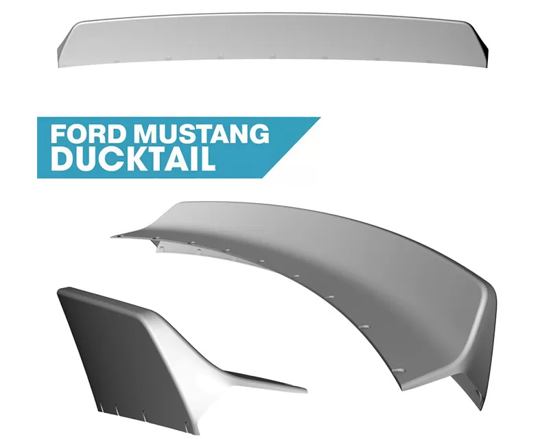 Clinched Flares Ducktail Spoiler Ford Mustang S550 GT | GT350 | EcoBoost | V6 2015-2022 - duck-s550