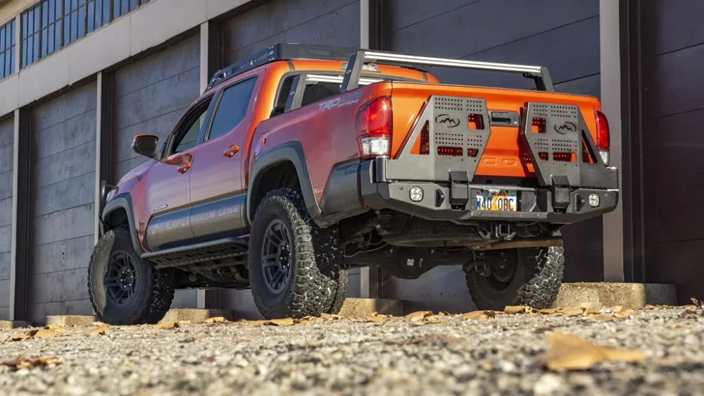 Expedition One Trail Series Dual Swing-Out Rear Bumper Toyota Tacoma 2016+ - TACO16+RB-DSTC-BARE