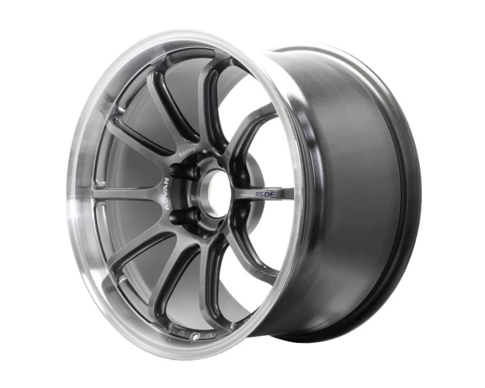 Advan RS-DF Progressive Wheel 18x9.5 5x114.3 22mm Machining & Racing Hyper Black - YAS8J22EHB