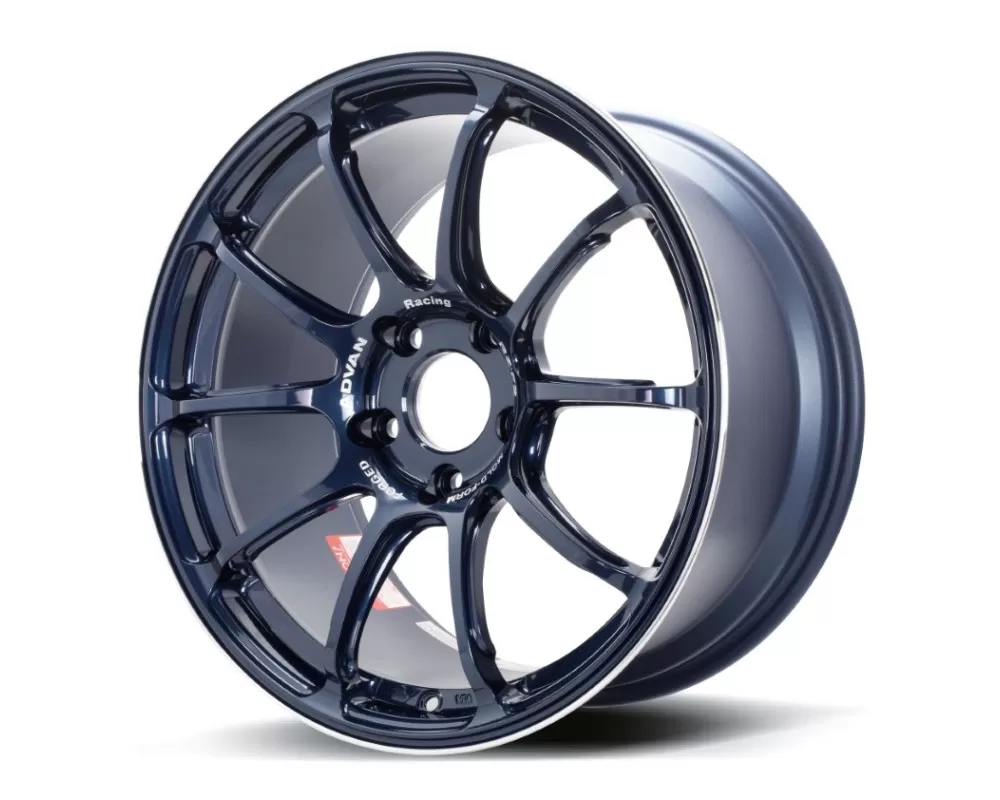 Advan RZ-F2 Wheel 18x9.5 5x120 45mm Racing Titanium Blue & Ring - YA28J45WDR