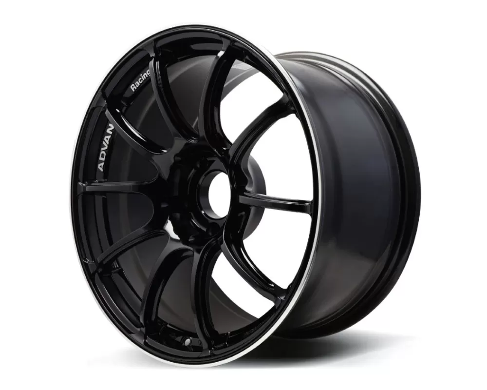 Advan RZII Wheel 18x9 5x120 53mm Racing Gloss Black & Ring - YAZ8I53WB