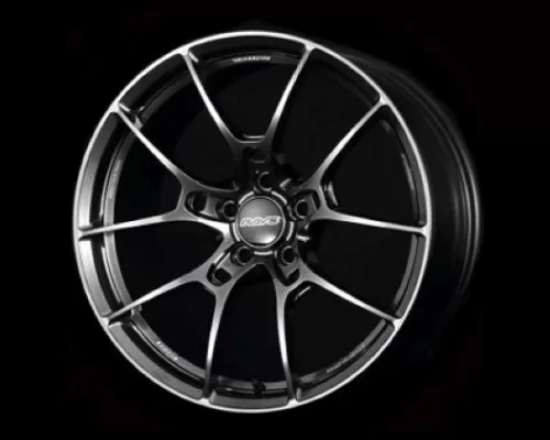Volk Racing G025 Wheel 18x9.5 5x120 45mm Shining Black Metal w/ Rim Edge DC - WKC0X45WHK
