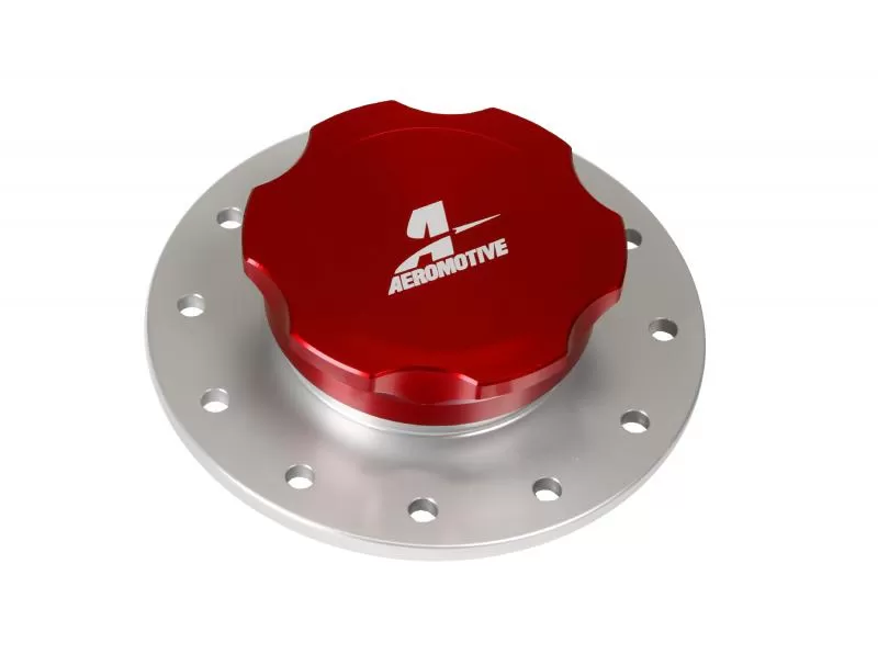 Aeromotive Fuel System Screw-On Fill Cap, 3-inch, Flanged, 12-Bolt - 18707