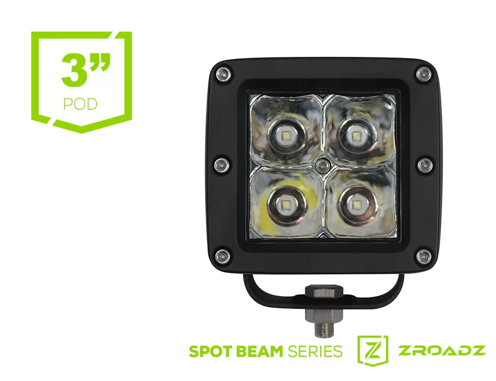 ZROADZ (1) 3 Inch LED Flood Beam Pod Lights - Z30BC14W20