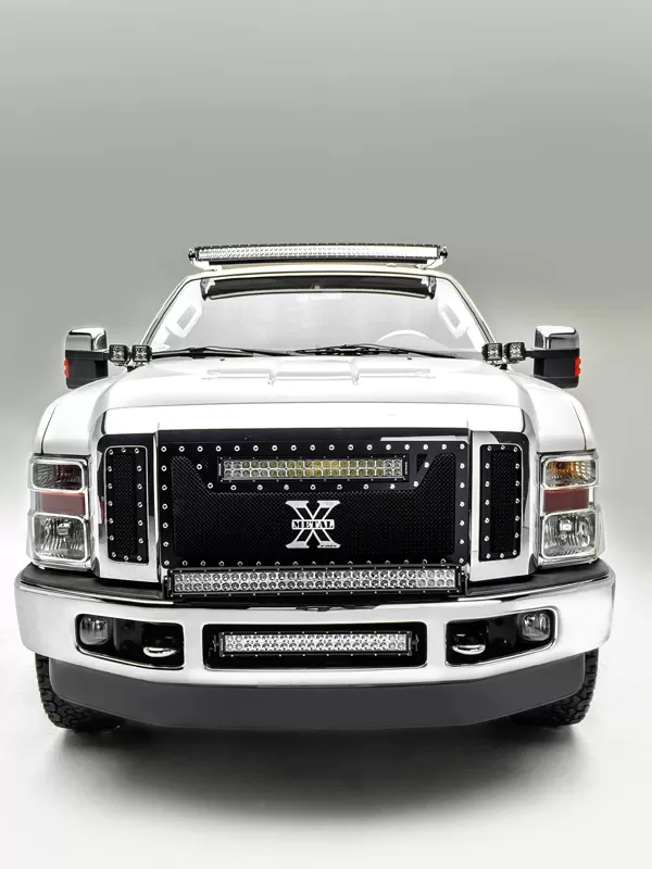 ZROADZ Front Bumper Top LED Kit Incl. (1) 30 Inch LED Straight Double Row Light Bar Ford Super Duty 2008-2010 - Z325631-Kit