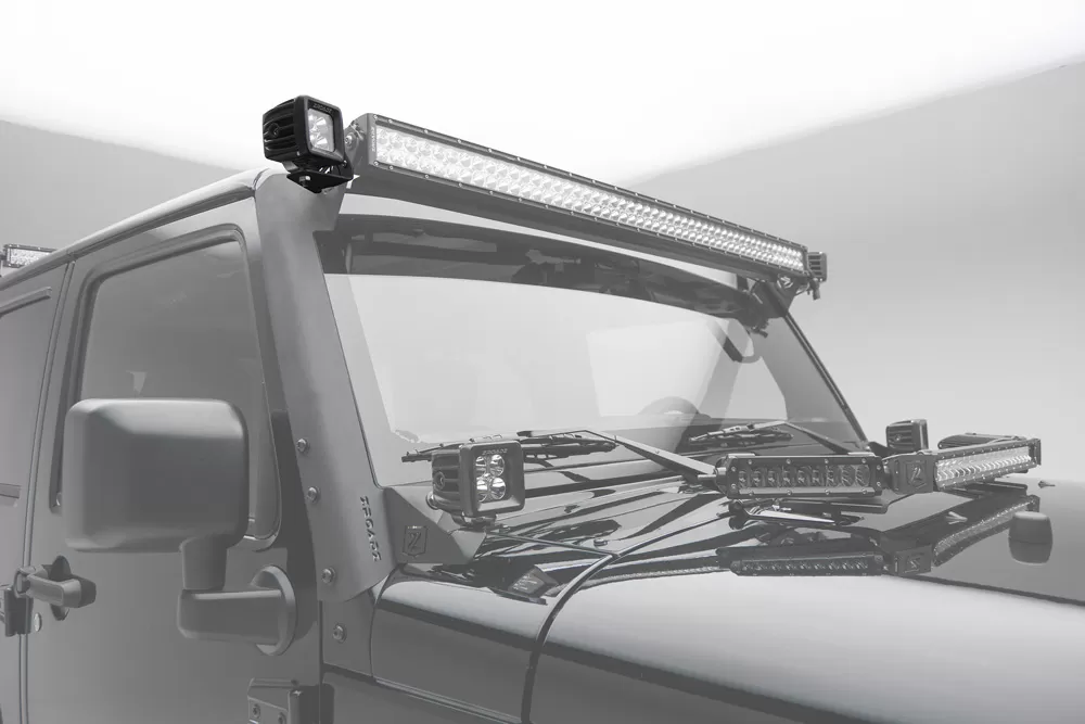 ZROADZ Front RoofSide LED Kit Incl. (2) 3 Inch LED Pod Lights Jeep JK 2007-2018 - Z334811-Kit