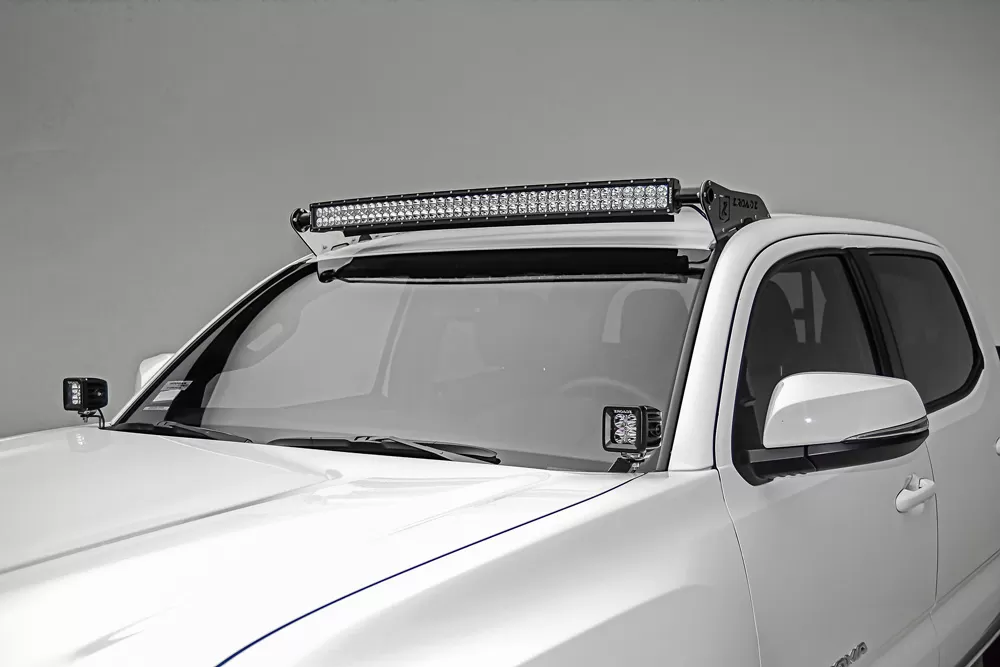 ZROADZ Front Roof LED Bracket to mount (1) 40 Inch Curved LED Light Bar Toyota Tacoma 2005-2023 - Z339401