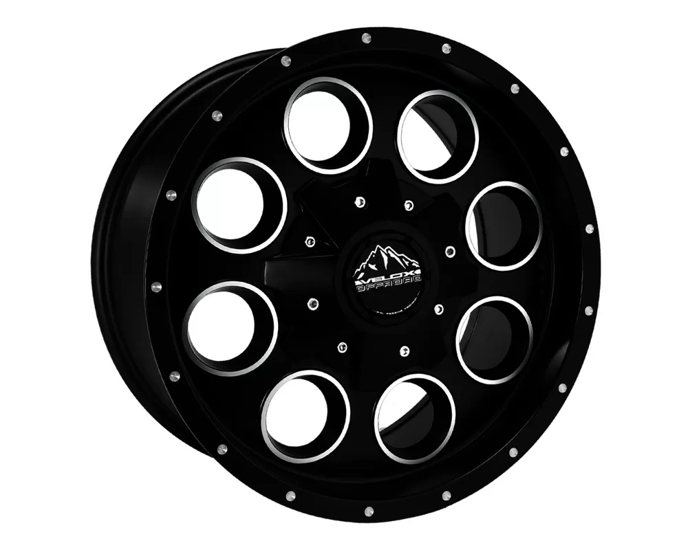 Velox Billet Matte Black Ball Machined Wheel 18x9 6x139.7 18 - 533221