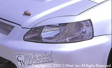 C-West FRP Eyelids Honda Civic EK9 1998-2000 - CWT-CEK01B-ELFR