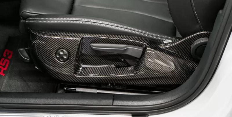 ABT OEM Carbon Fiber 2pc Front Seat Frame Covers Audi RS3 2018-2020 - 8V077023141-4