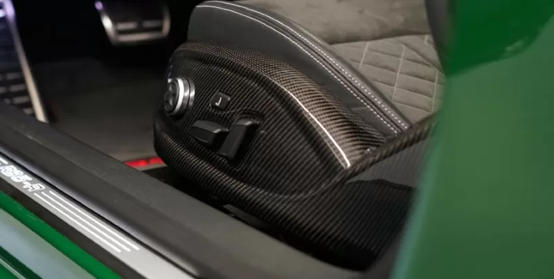 ABT OEM Carbon Fiber 2pc Front Seat Frame Covers Audi RS5 2018-2023 - 8W607024140-4