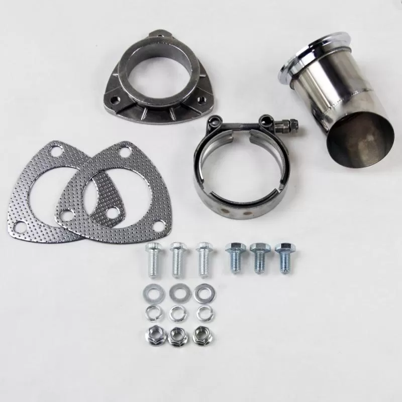 Granatelli Motorsports 2.5" (63mm) Turn Down with V band and Gaskets - 307525-1