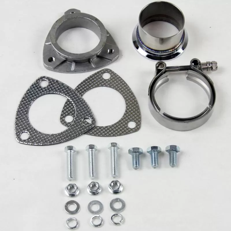 Granatelli Motorsports 2.5" V band to Straight Connection with Gaskets - 307525-3