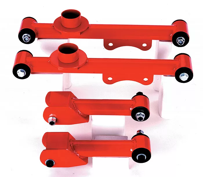 Granatelli Motorsports Control Arms Package; Upper and Lower Rear; Red Ford - GMRS7901