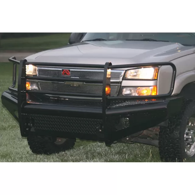 Fab Fours 03-07 Classic Chevrolet HD Front Ranch Bumper w/Full Guard (2500 - 3500) w/Tow Hooks Bare - CH05-S1360-1
