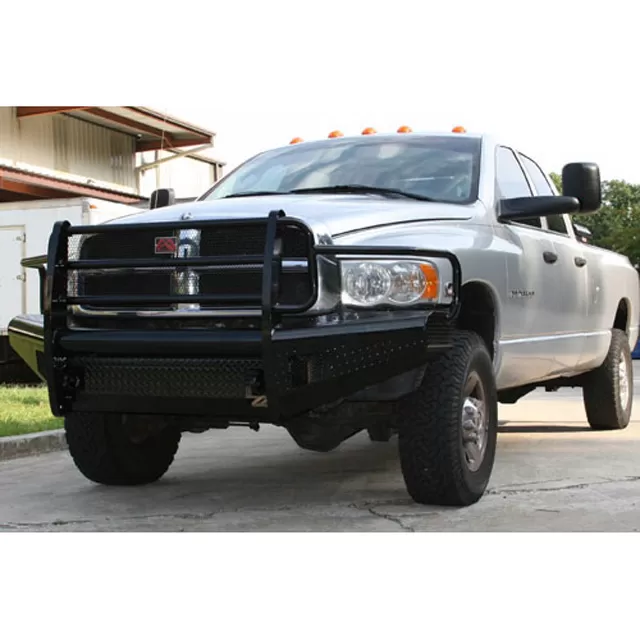 Fab Fours 03-05 Dodge HD Front Ranch Bumper w/Full Guard (2500 - 5500) w/Tow Hooks - DR03-S1060-1