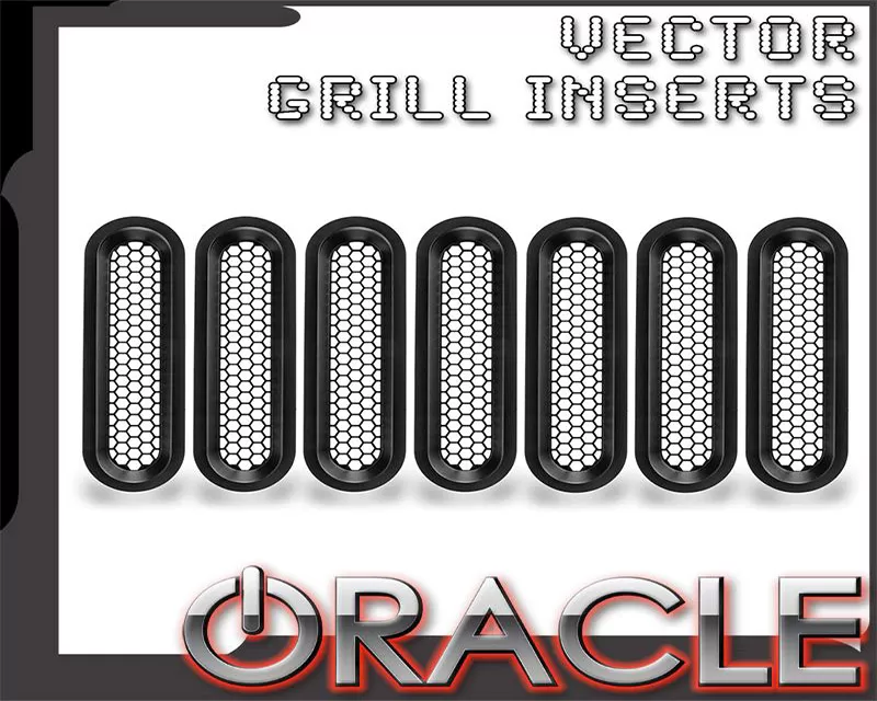 Oracle Lighting Vertical Mesh Inserts for ORACLE Vector Grill (JK Model Only) - 5840-504