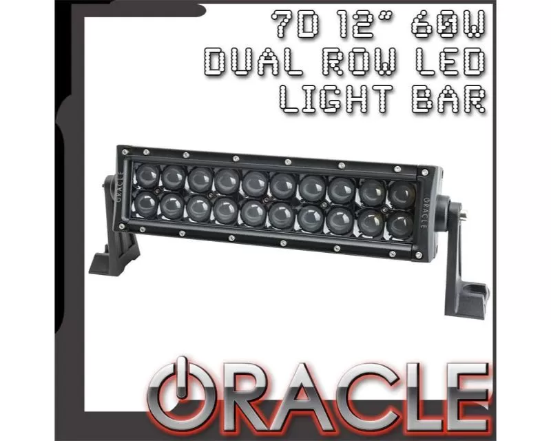 Oracle Lighting 12? Black Series - 7D 60W Dual Row LED Light Bar - 5805-001