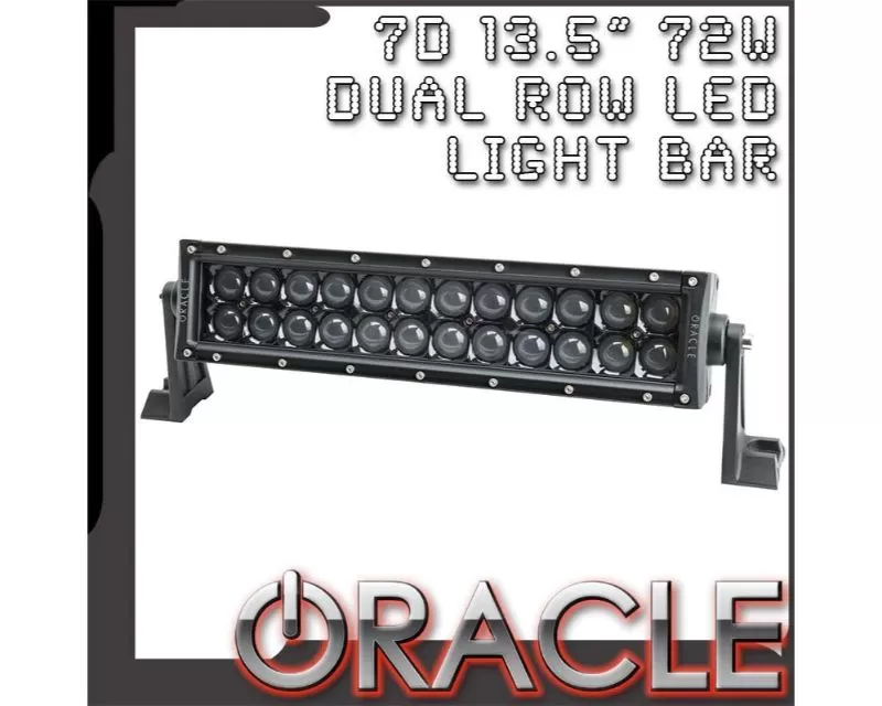 Oracle Lighting 13.5" Black Series - 7D 72W Dual Row LED Light Bar - 5806-001