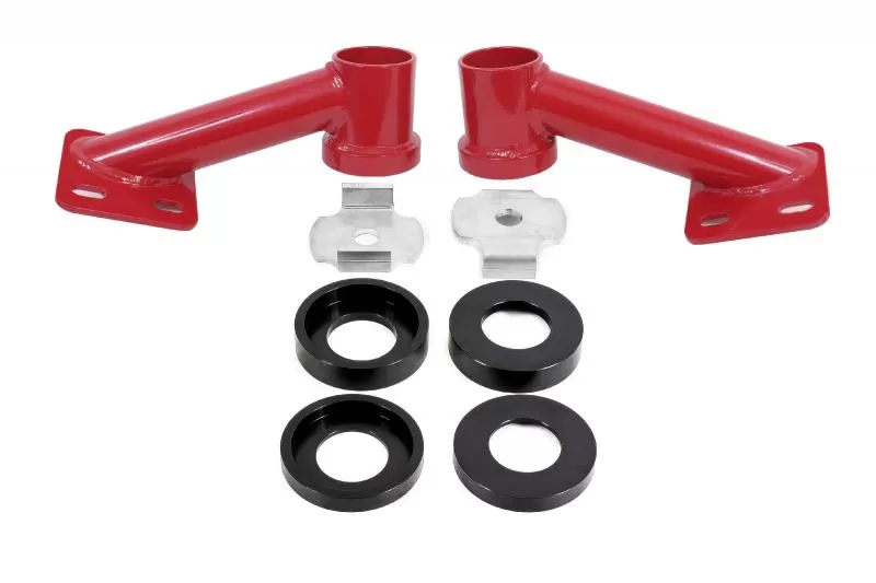 BMR Suspension Cradle Bushing Lockout Kit, Level 2 Red Ford Mustang 2015-2022 - CB005R