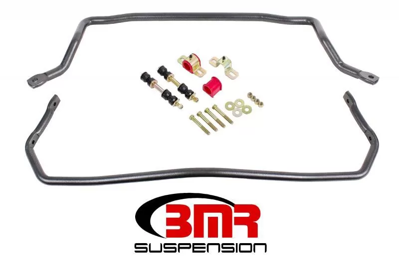 BMR Suspension Sway Bar Kit With Bushings, Front Black SB020 And Rear SB021 Buick Regal | Chevrolet Malibu | Oldsmobile Cutlass | Pontiac Grand Prix 1978-1987 - SB031H