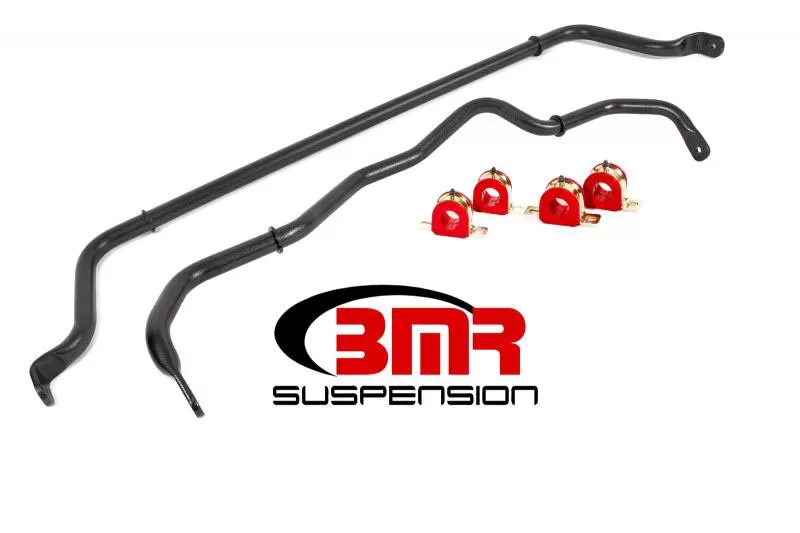 BMR Suspension Sway Bar Kit With Bushings Front And Rear Non-adjustable Black Chevrolet Camaro 202016-202020 - SB049H