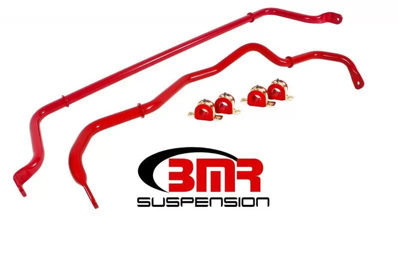 BMR Suspension Sway Bar Kit With Bushings Front And Rear Non-adjustable Red Chevrolet Camaro 202016-202020 - SB049R