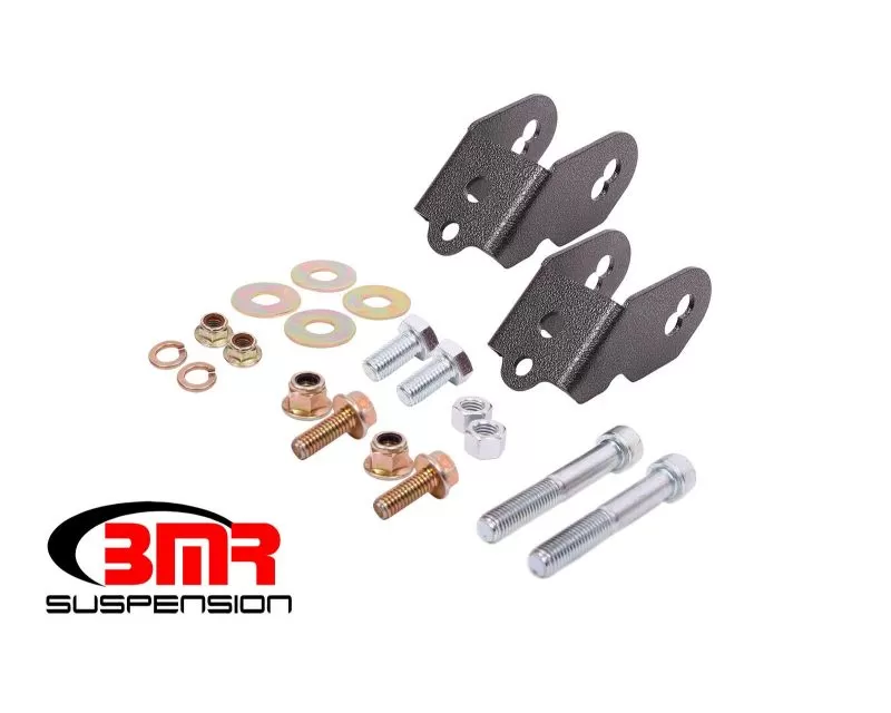 BMR Suspension Rear Camber Adjustment Lockout Kit (Black) Ford Mustang 2015-2022 - WAK761H