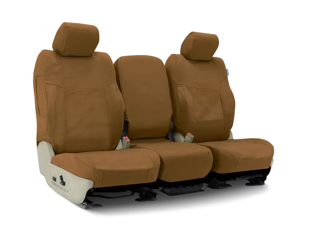Coverking Custom Seat Covers 1 Row Poly Cotton Drill Tan Front Honda Accord 2008-2010 - CSC1P5HD7522