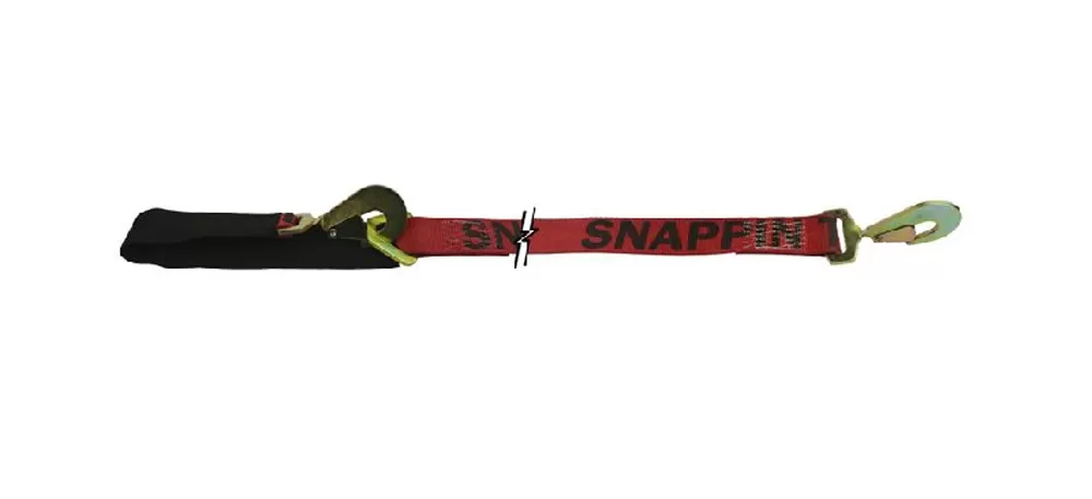 Tie Down Strap 10K Tie Back 24 Inch Tie Back And Axle Loop Snappin Turtle - V1924