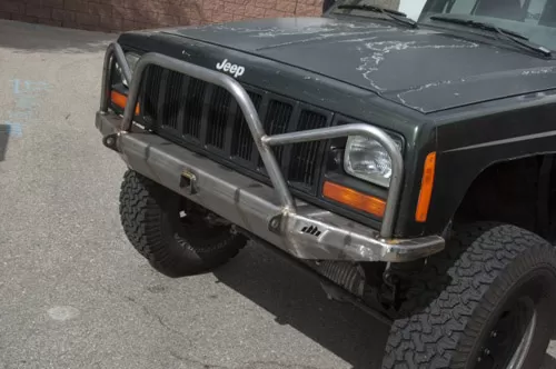 DirtBound Offroad Front Bumper Mojave Series w/ Grille Guard Jeep Cherokee XJ 1986-2001 - 2288