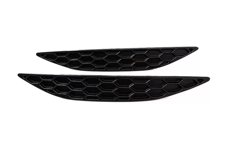 Acexxon Matte Black Honeycomb Rear Reflector Insert Set Volkswagen Golf R MK7 14-18 - R16-1-1000-01