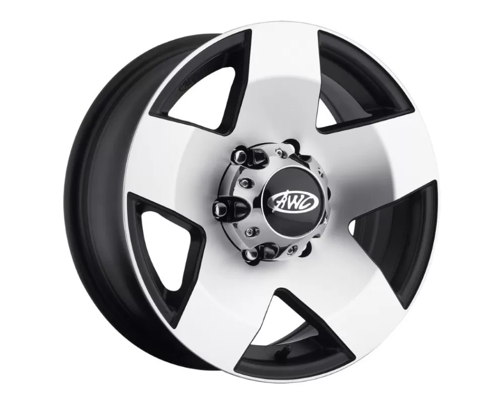 AWC 850 Brute Wheel 13x4.5 5x4.5 -0.125mm Gloss Black Machined - 850-34512