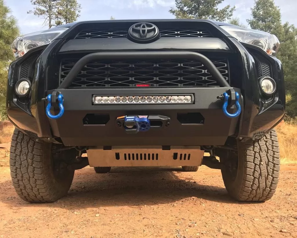 Southern Style Offroad Powder Coat Slimline Hybrid Front Bumper w/Access Holes Toyota 4Runner 2014+ - 4r-A-H-20H-PC