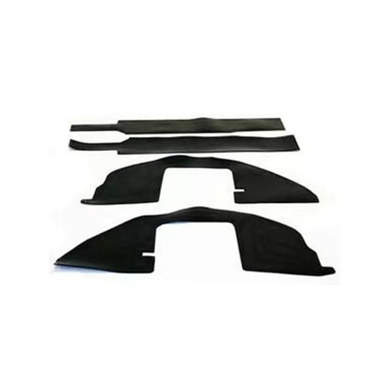 Gap Guards 05-16 Nissan Frontier King/Crew Cabs 2WD/4WD Gas Black Polyurethane Performance Accessories - PA6423