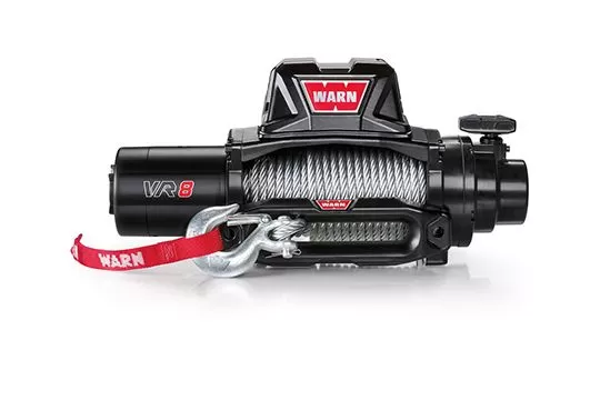 Warn Vehicle Mounted Vehicle Recovery Winch 12 Volt 8000 LB Cap 94 Ft Wire Rope - 96800