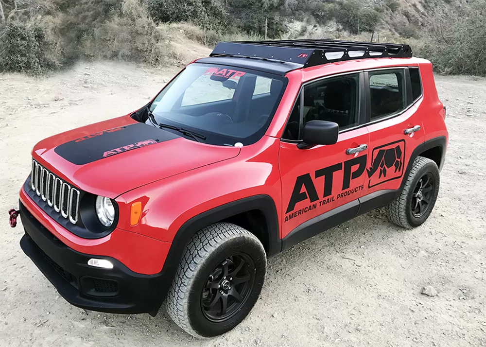 Jeep Renegade Roof Rack System 15-18 Renegade Black Powdercoat American Trail Products - 37150001