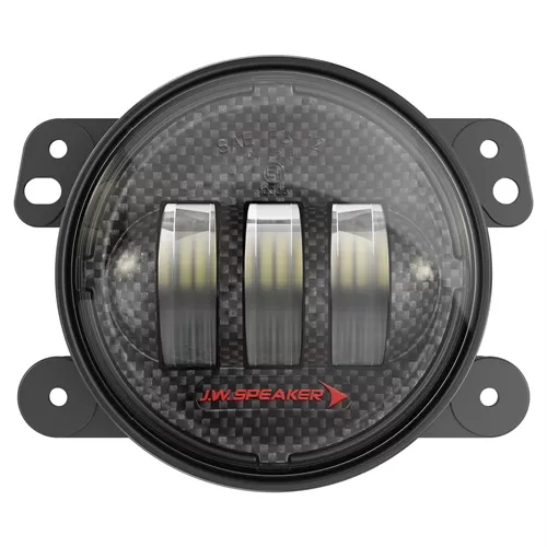 J.W. Speaker 6145 J2 Series - Kit of 2 Jeep LED Fog Lights with Carbon Fiber Bezels - 0554413