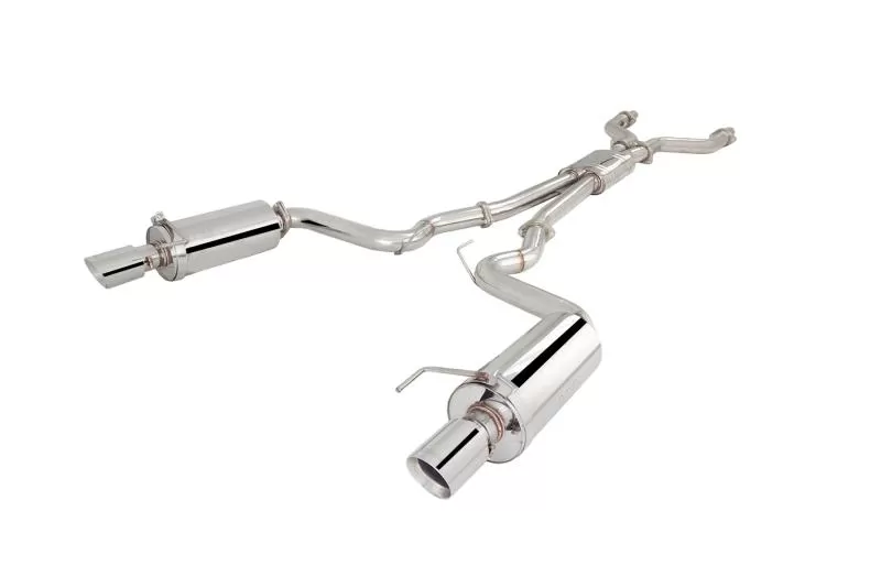 XForce Twin 3" Stainless Catback Exhaust System Ford Mustang GT 2015+ - ES-FM15-CBS