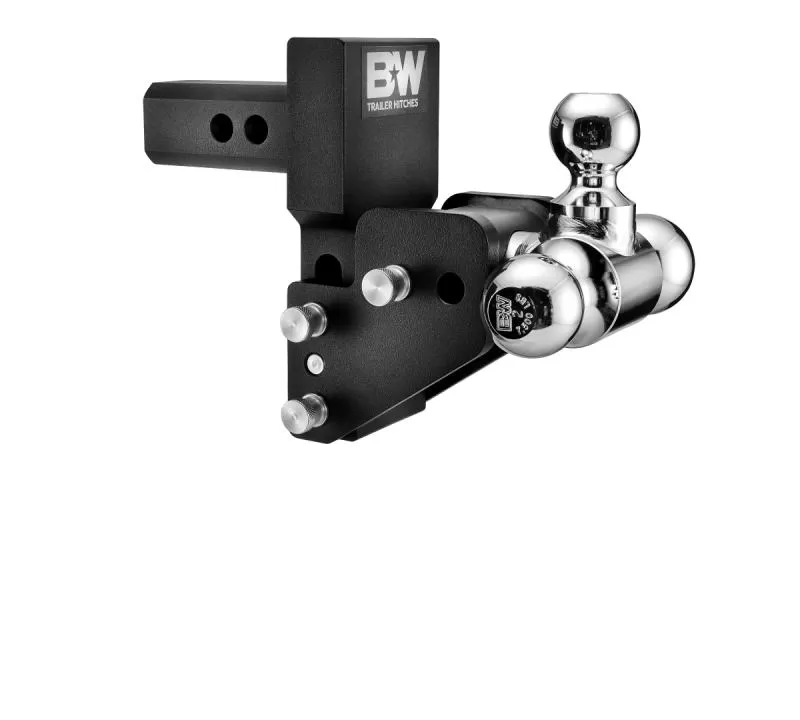 B&W Trailer Hitches 2 in Model 7 Blk T&S Tri Ball for Multi-Pro Tailgate - TS10064BMP