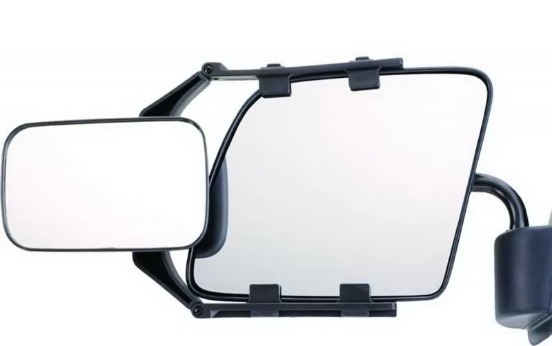 CIPA USA Universal Towing Mirror - Straps secure this mirror to your existing mirror - 11952