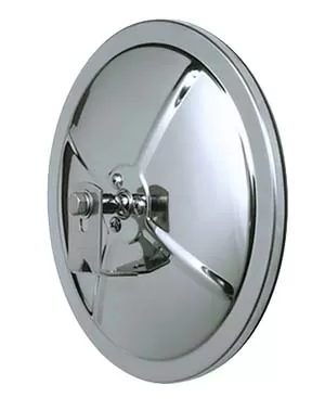 CIPA USA 5" Stainless Steel Convex Mirror Reduces blind spots. L-Bracket included - 48502