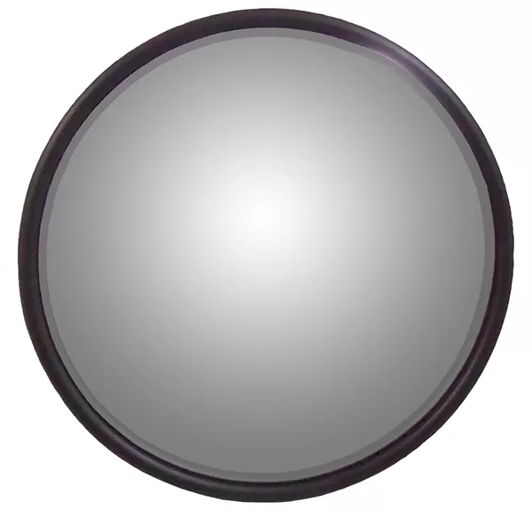 CIPA USA 8.5" Stainless Steel Convex Mirror Reduces blind spots. L-Bracket included - 48854