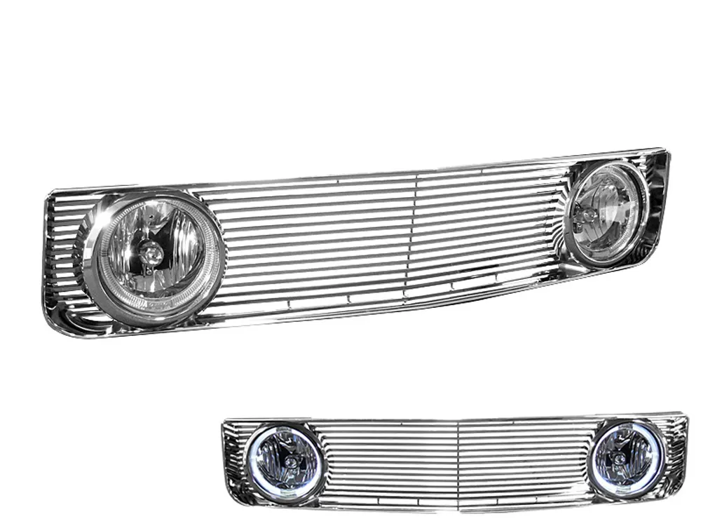 Armordillo USA Chrome OE - GT Style Grille with Fog Light Ford Mustang Base Excl. GT 2005-2009 - 7148390